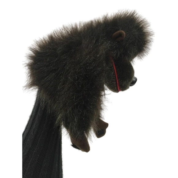 Chimp Monkey Hand Puppet Soft Plush Toy Doll Stuffed Animal Story Telling - Picture 8 of 11